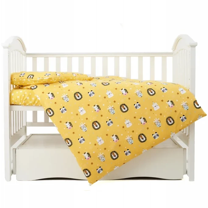 Сменная постель 3 эл. Twins Zoo 3022-TZ-05, yellow, желтый